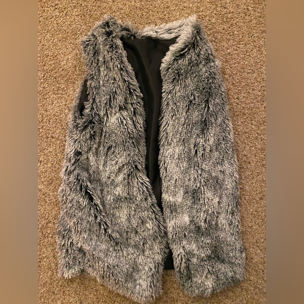 Faux fur vest